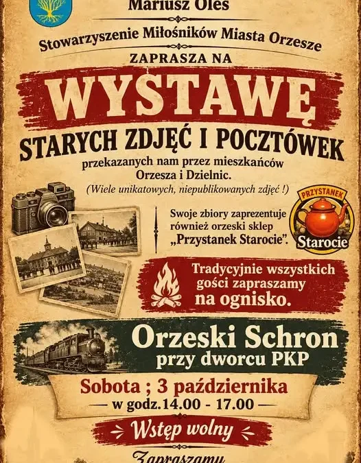 Podróż do dawnego Orzesza – wystawa starych zdjęć i pocztówek już w sobotę