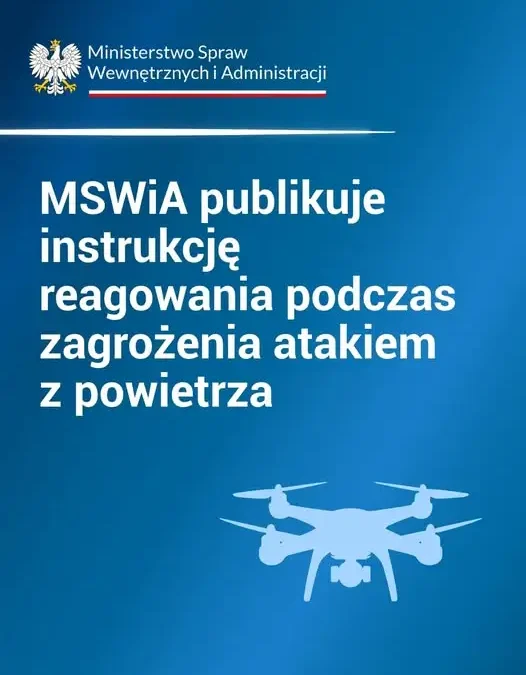 MSWiA publikuje instrukcję reagowania na atak z powietrza. 12 stron w internecie i mObywatelu