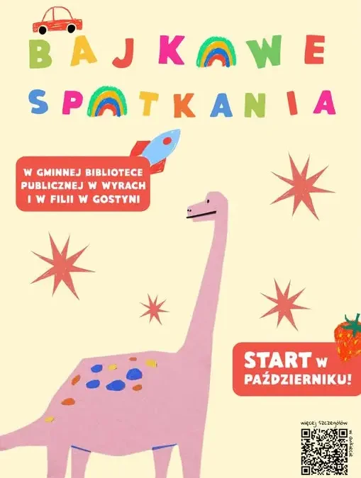 Bajkowe Spotkania dla najmłodszych wracają do bibliotek w Wyrach i Gostyni