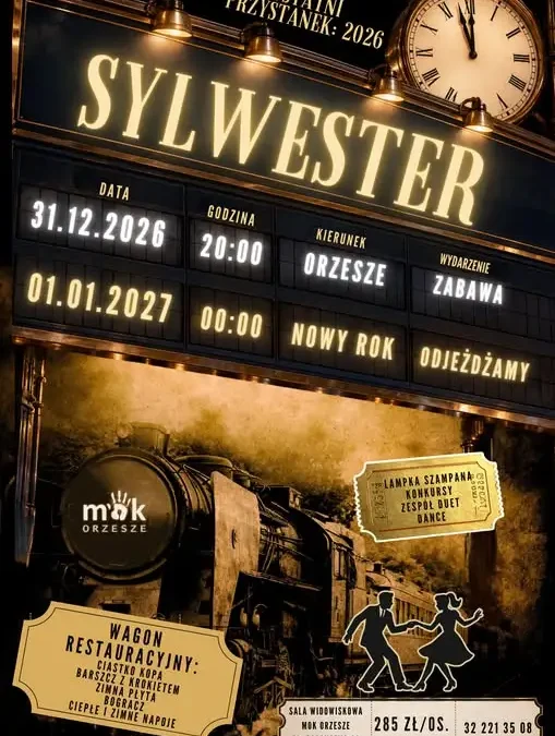 Sylwestrowa potańcówka w MOK Orzesze – bilety już w sprzedaży