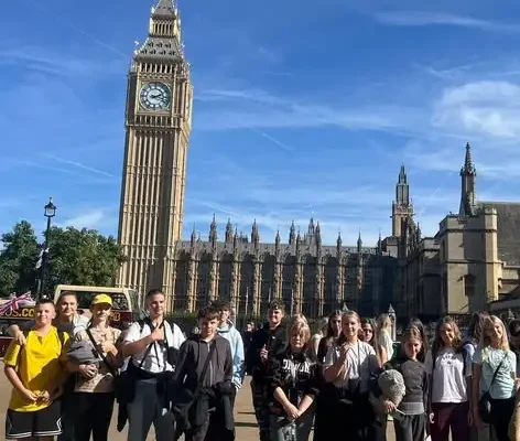 Uczniowie z Łazisk Górnych na wycieczce w Londynie