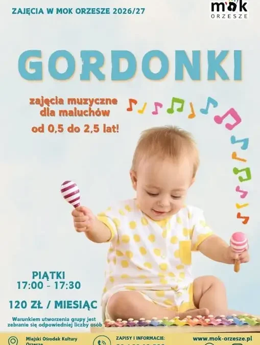 Gordonki w MOK Orzesze – muzyczna przygoda dla najmłodszych