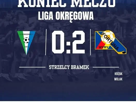 Fortuna Wyry wygrywa z Ogrodnikiem Cielmice. Trzy punkty zostają w domu