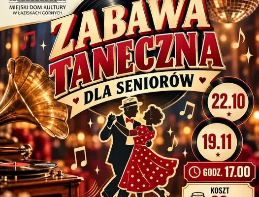 Jesienne zabawy taneczne dla seniorów w Łaziskach Górnych