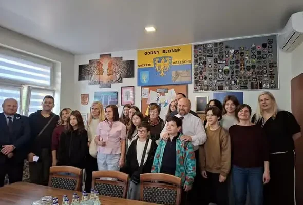 Międzynarodowa mobilność Erasmus+ w Orzeszu – goście z trzech krajów spotkali się z burmistrzem