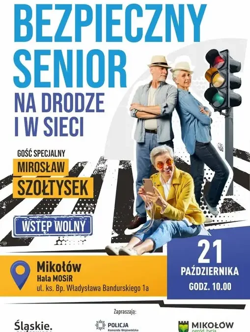 Bezpieczny Senior – bezpłatne spotkanie edukacyjne w Mikołowie