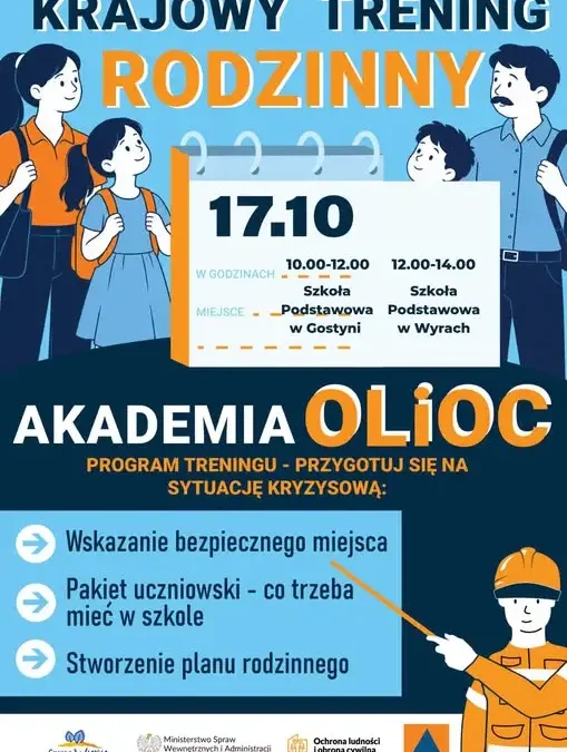 Krajowy Trening Rodzinny w Gminie Wyry – naucz się reagować na zagrożenia