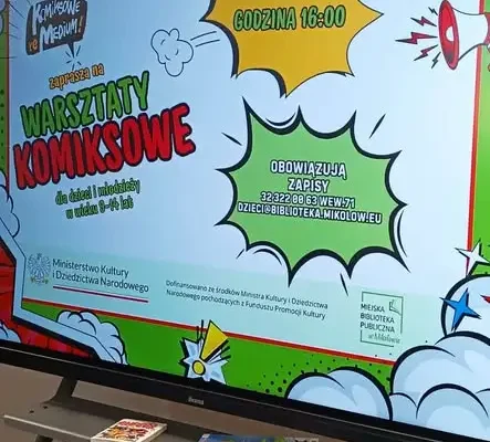 Młodzież z Mikołowa odkrywała tajniki komiksu na warsztatach w bibliotece