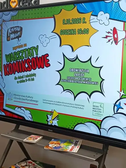Młodzież z Mikołowa odkrywała tajniki komiksu na warsztatach w bibliotece
