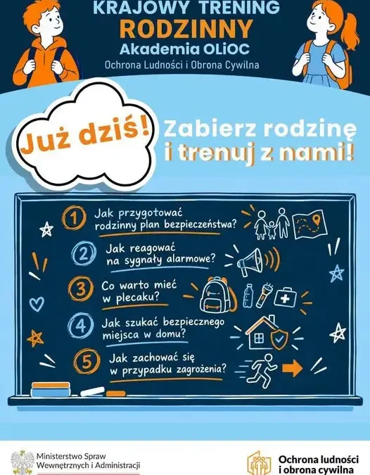 Krajowy Trening Rodzinny z Policją – ostatni dzień już dziś