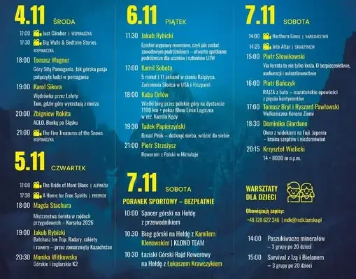 XV Łaziski Festiwal Górski „Pod Górę” – jubileuszowa edycja już 4–7 listopada
