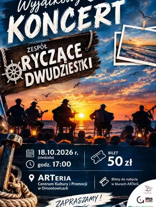 Koncert szantowy w ARTerii – Ryczące Dwudziestki już w niedzielę