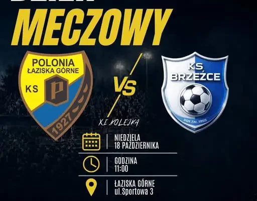 Polonia II Łaziska Górne zagra z KS Brzeźce w 11. kolejce klasy B