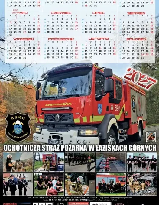 Strażacy z Łazisk Górnych ruszają z akcją kalendarzową 2027