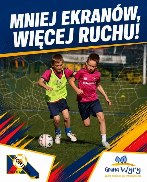 Klub Fortuna Wyry zaprasza dzieci na darmowe treningi piłkarskie