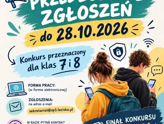 Konkurs „Świadomi w sieci – Stop groomingowi!” – termin przedłużony do 28 października