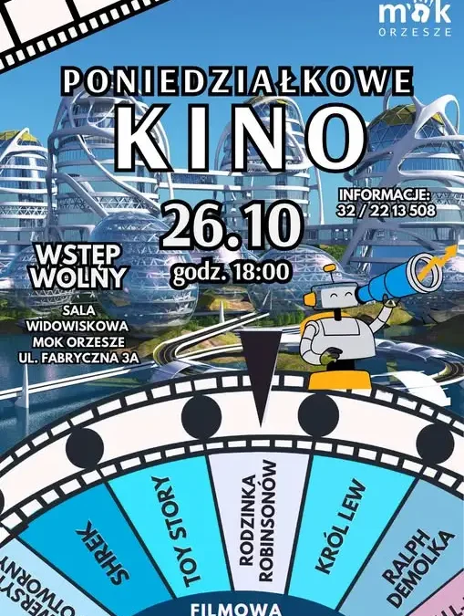Poniedziałkowe Kino w Orzeszu: „Rodzinka Robinsonów” dziś o 18:00