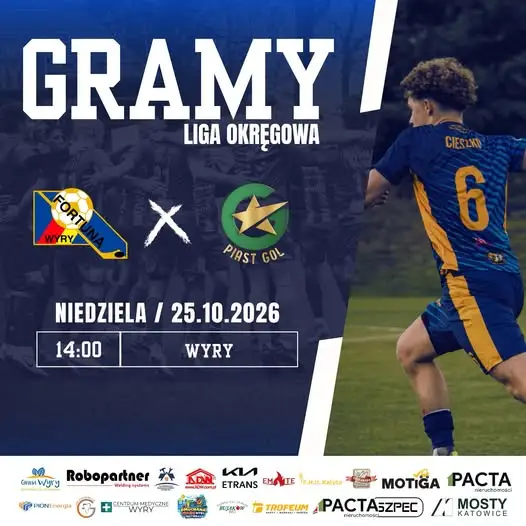 Piast Gol Bieruń kontra Wyry – mecz ligi okręgowej już w niedzielę