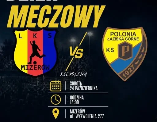 LKS Mizerów podejmuje Polonię II Łaziska Górne w 12. kolejce klasy B