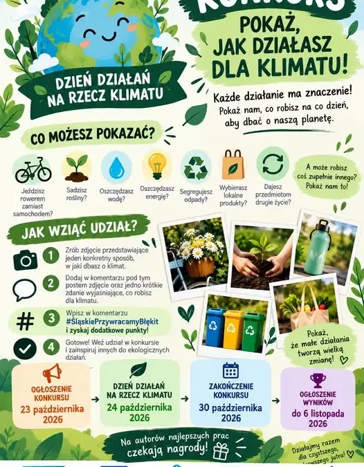 Konkurs ekologiczny w Gminie Wyry – pokaż, jak dbasz o klimat