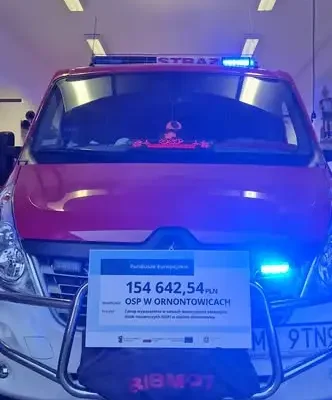 OSP Ornontowice z dofinansowaniem 154 tys. zł na wyposażenie ratownicze