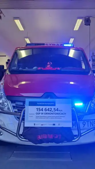 OSP Ornontowice z dofinansowaniem 154 tys. zł na wyposażenie ratownicze