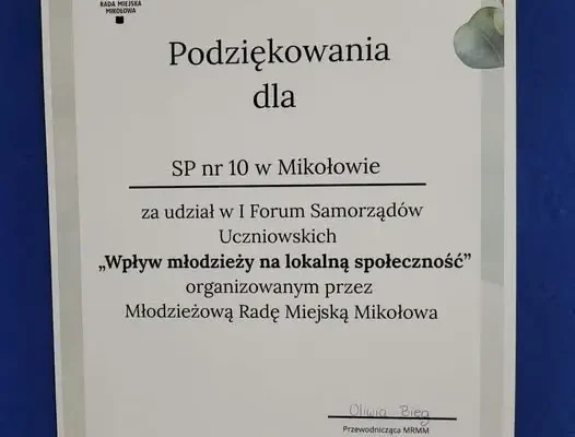Młodzież z Mikołowa wymieniała doświadczenia na I Forum Samorządów Uczniowskich