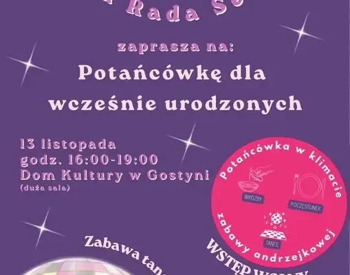 Potańcówka andrzejkowa dla seniorów w Gostyni – 13 listopada