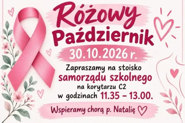 Różowy Październik w szkole – kiermasz słodkości na rzecz profilaktyki