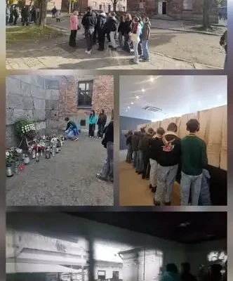 Ósmoklasiści oddali hołd ofiarom Auschwitz-Birkenau przed 1 listopada